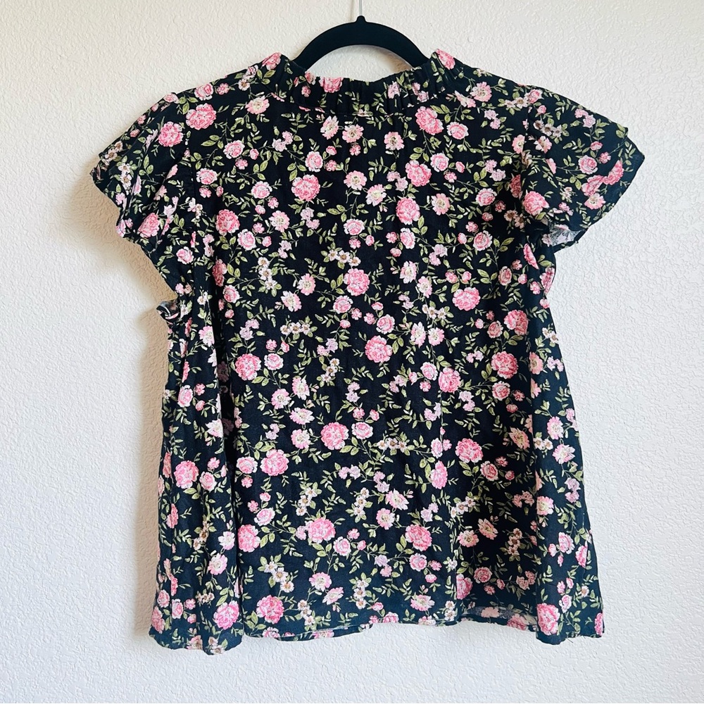 Who What Wear Ruffled Sleeve A-Line Blouse – Size Small